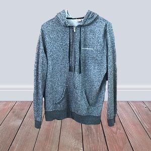 Sundance hooded sweat shirt Gray Sz XL zip front